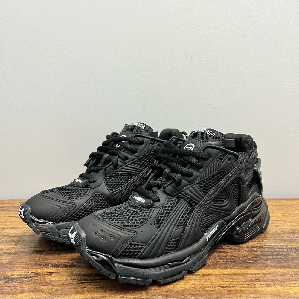 Balenciaga Runner Sneakers - “Matte Black” - Picture 3 of 7